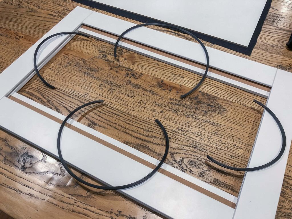 PVC spline pieces cut to size