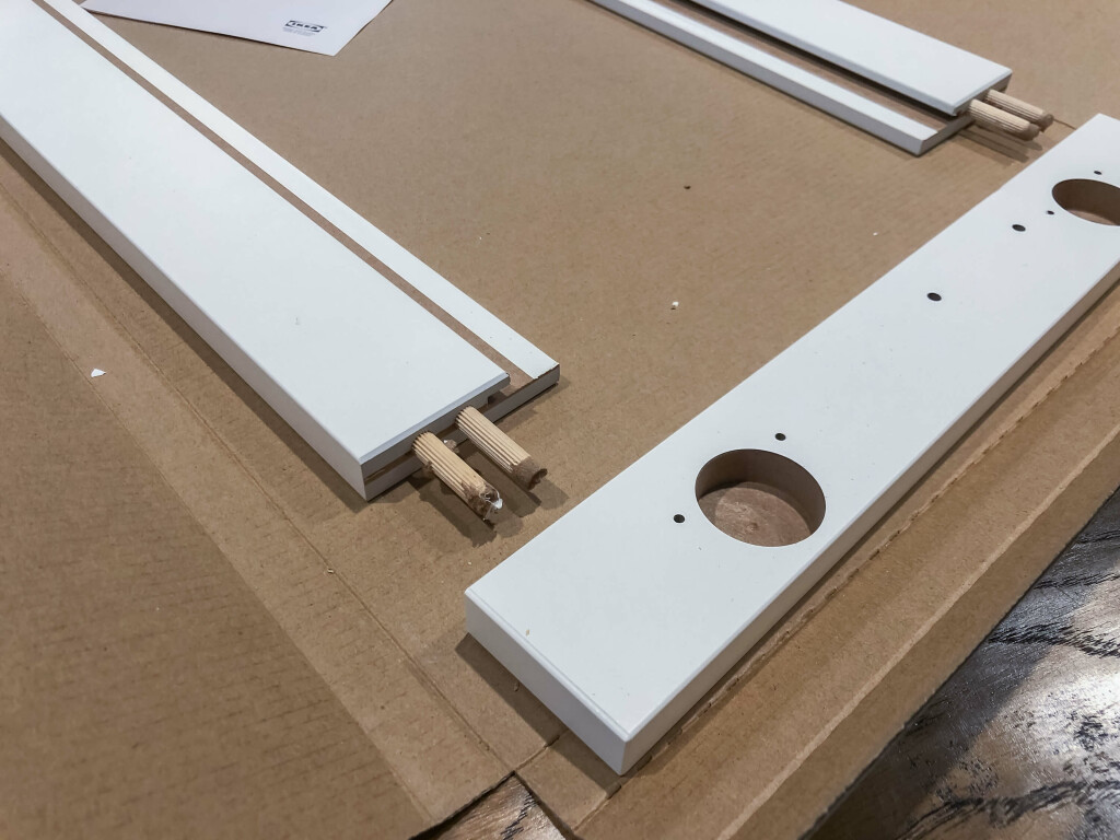 The HANVIKEN door with one short edge removed
