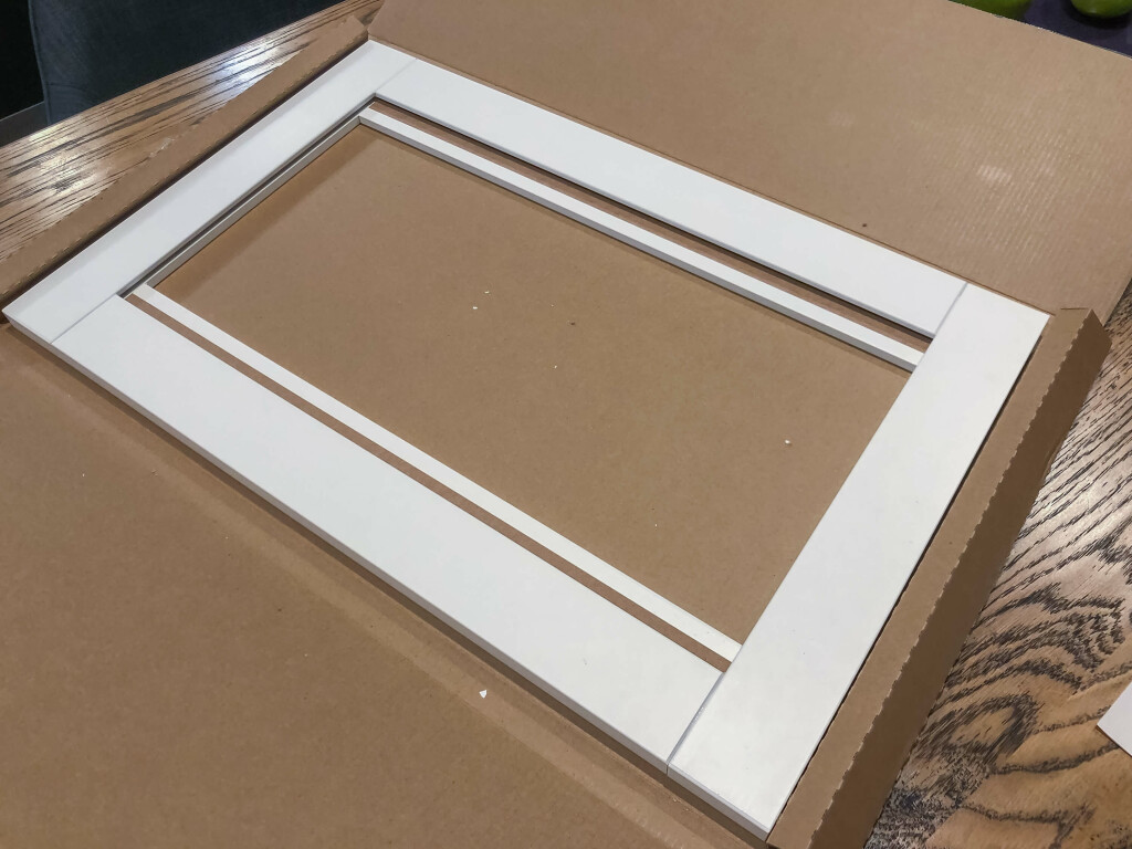 A re-assembled HANVIKEN door