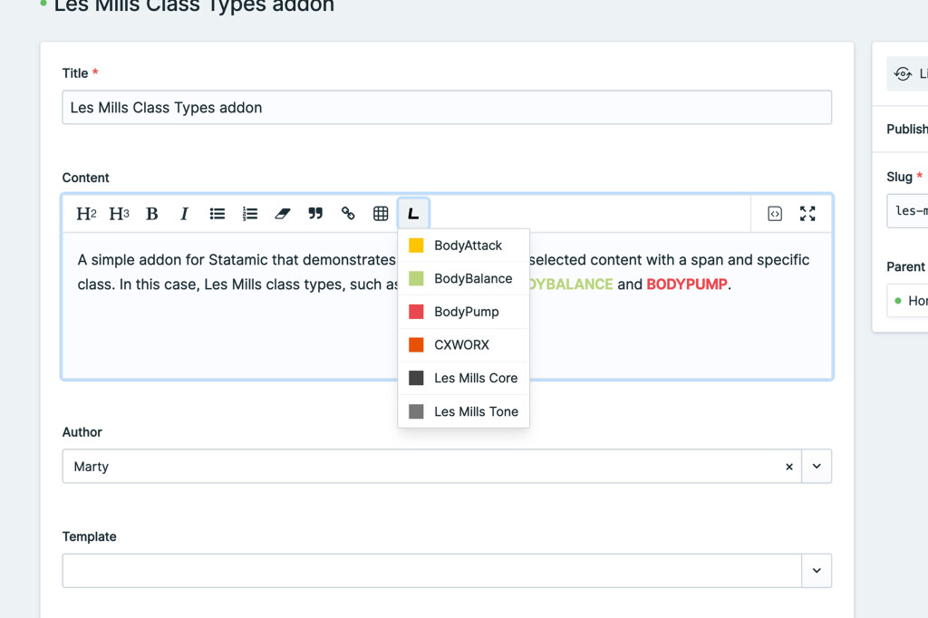 Creating an addon for the Bard editor in Statamic 3