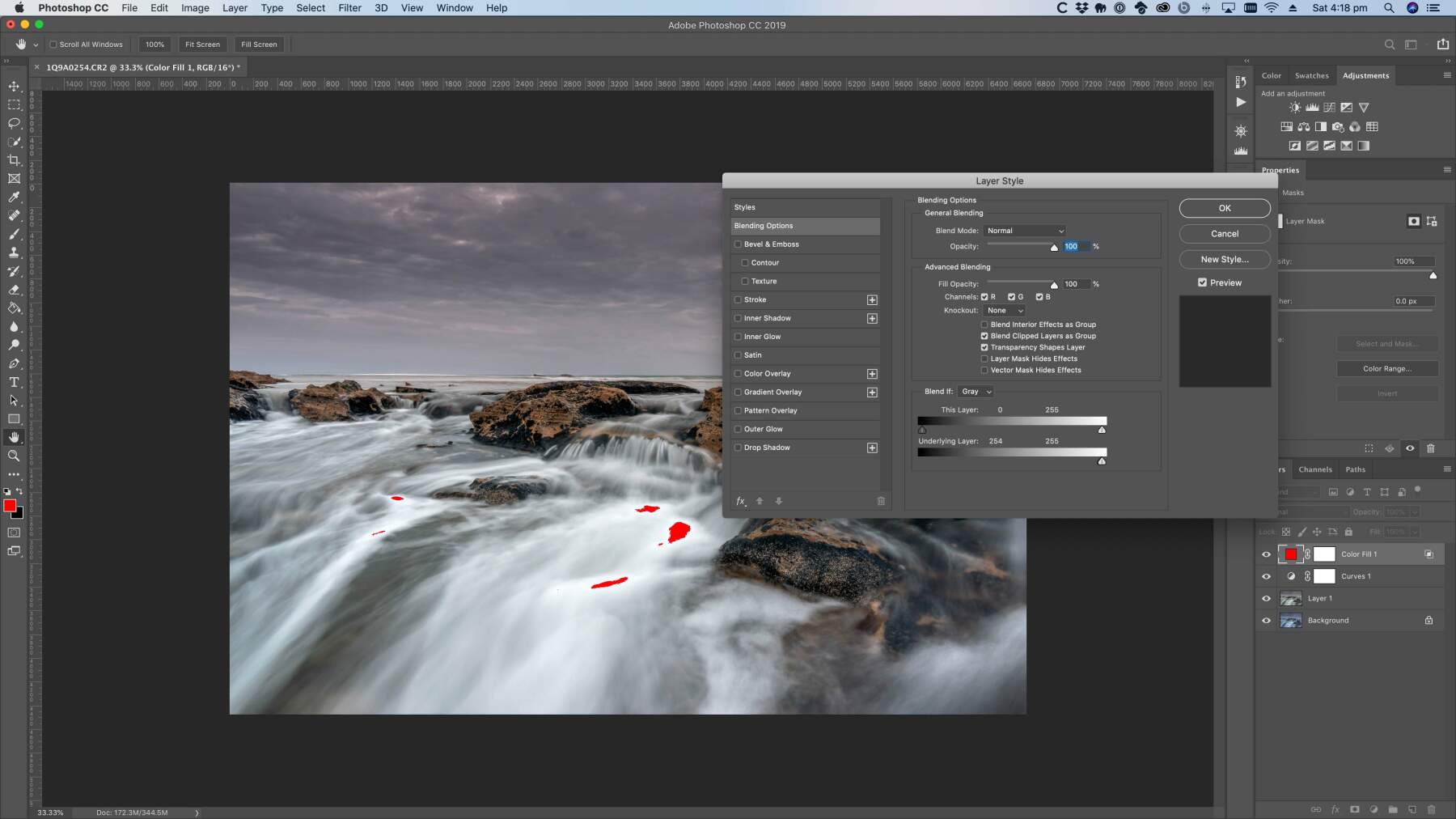 How to show real-time highlights and shadows clipping in Photoshop