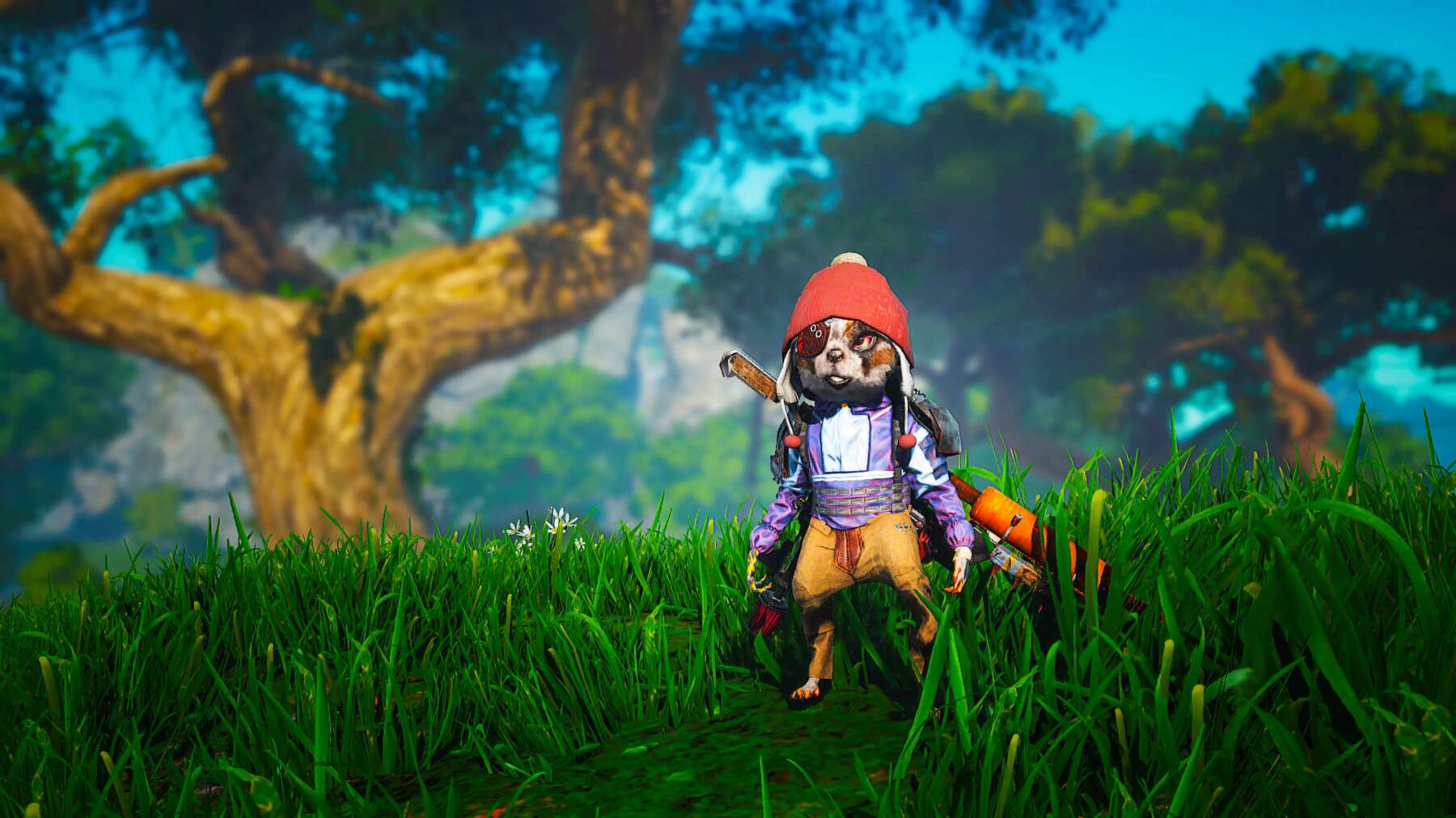 It's me. Well, my character, in "Biomutant"