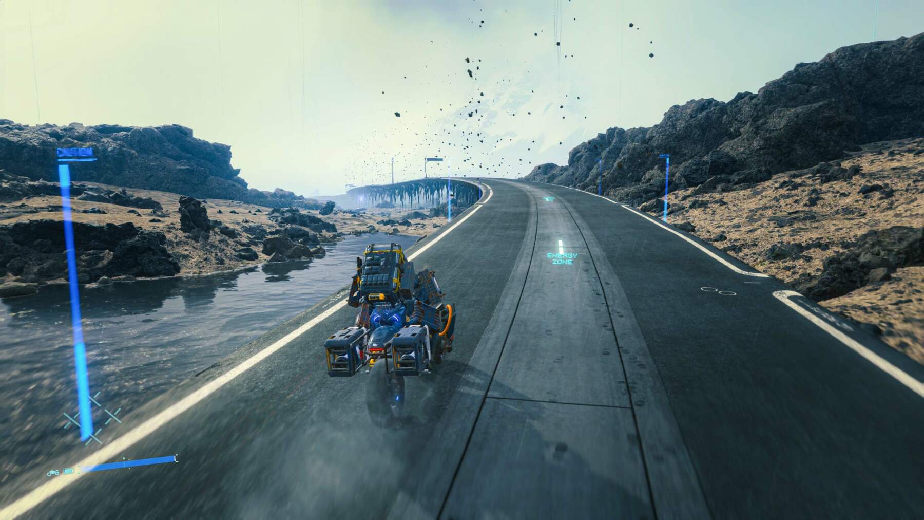 Driving for deliveries in "Death Stranding"