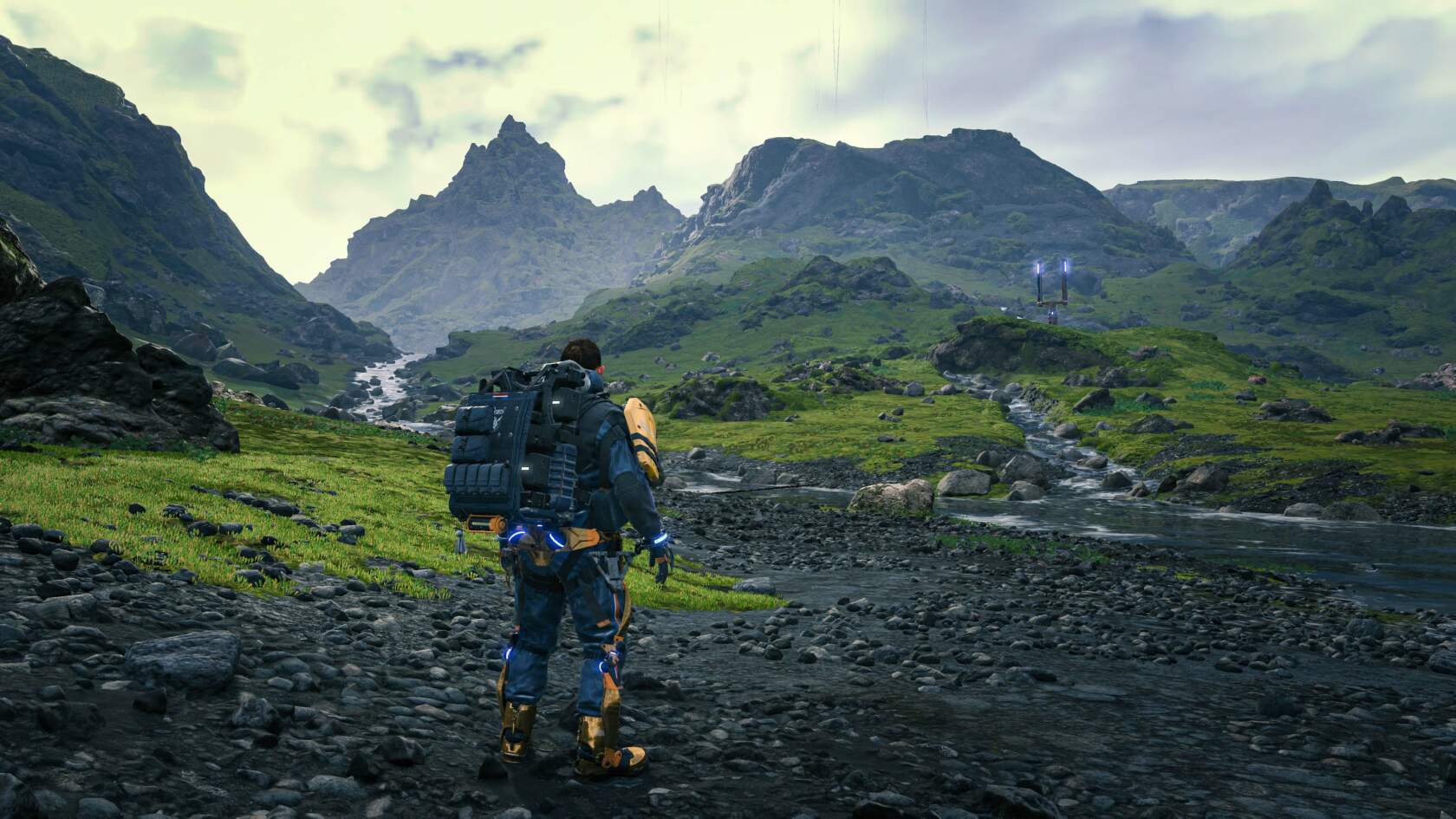 The baren landscape in "Death Stranding"