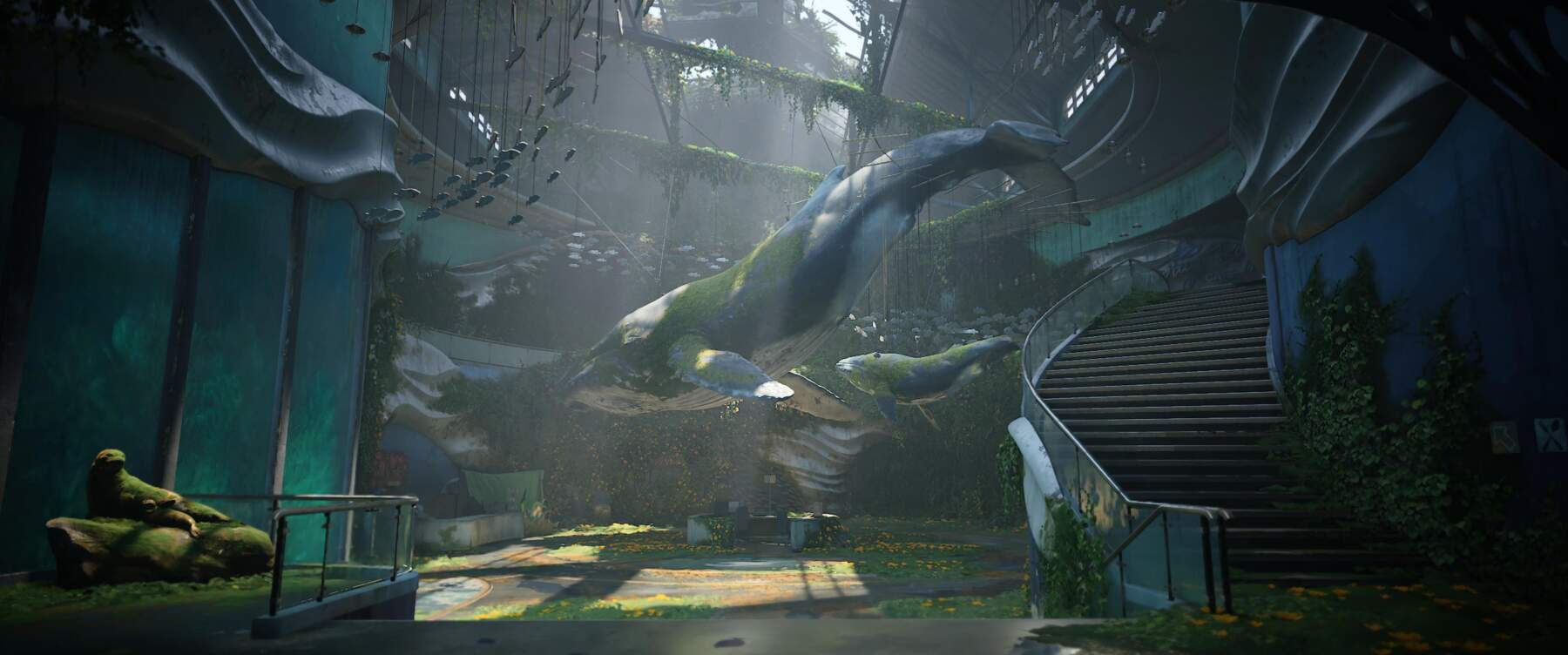 The Aquarium, in "The Last of Us: Part II", captured by Marty Friedel
