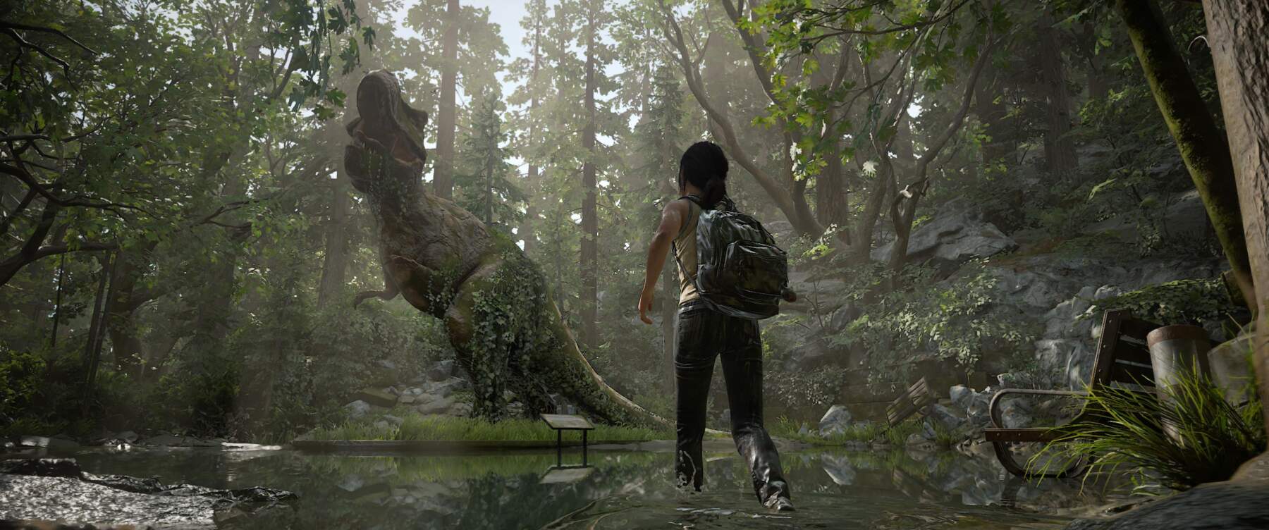 A flashback with Joel and Ellie, in "The Last of Us: Part II", captured by Marty Friedel